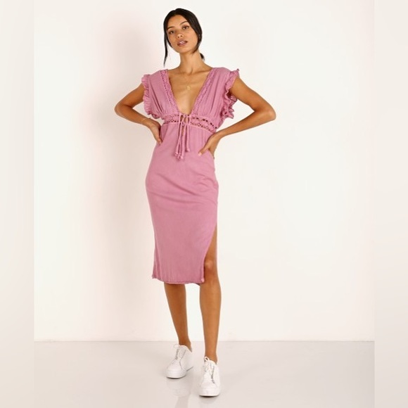 Jen's Pirate Booty Moca Dress Jibarita Dried Roses Dress Size Small - Picture 1 of 8